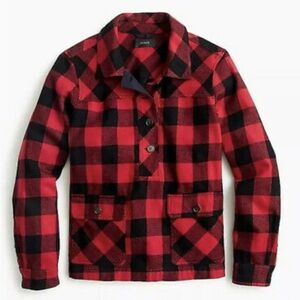 J. CREW Buffalo Plaid Flannel Pullover XS.